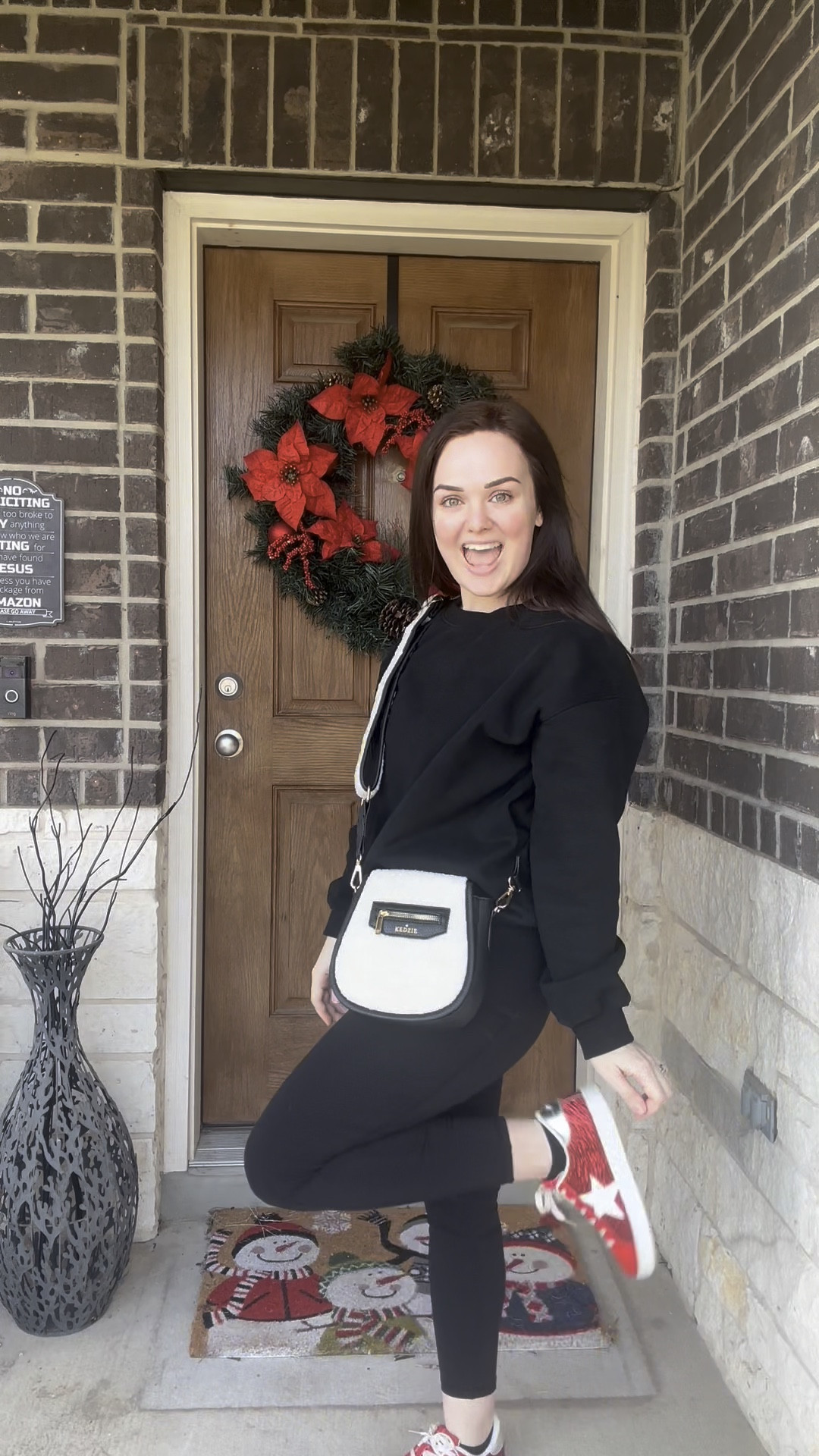 The cutest bag for winter. 🎄I love my new Kedzie bag.  @kedziebags #Kedzie #GalOnTheGo #Ad

#LTKSeasonal #LTKItBag #LTKFindsUnder50