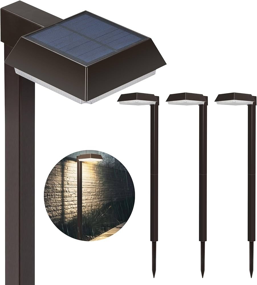 Bobcat Solar Pathway Lights Super Bright 300 lumens with 2-in-1 Warm White and Daylight Modes, Da... | Amazon (US)