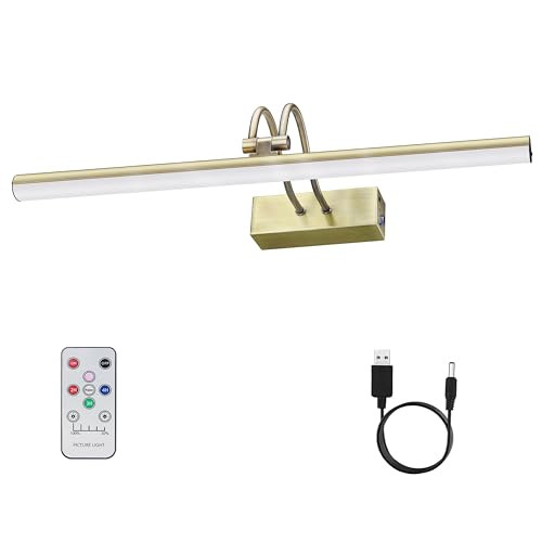 Picture Light,16in Wireless Battery Wall Lighting,Remote Art Lights for Paintings with Timer and ... | Amazon (CA)