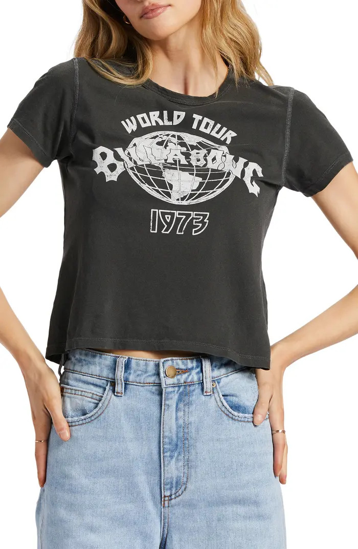 World Tour Crop Cotton Graphic T-Shirt | Nordstrom