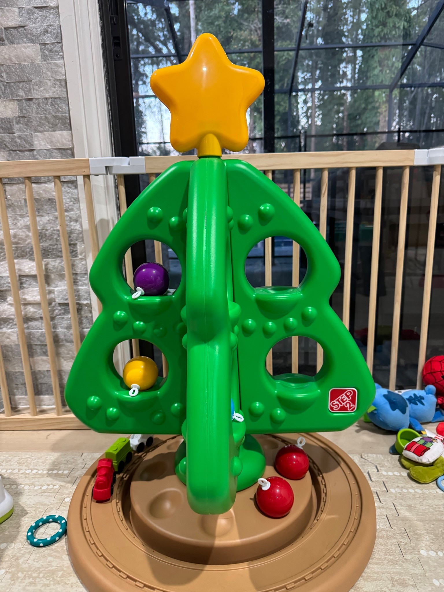 Christmas tree for baby! He loves to stand & play with the train. Perfect first Christmas tree. 

#LTKSeasonal #LTKBaby #LTKmomlife