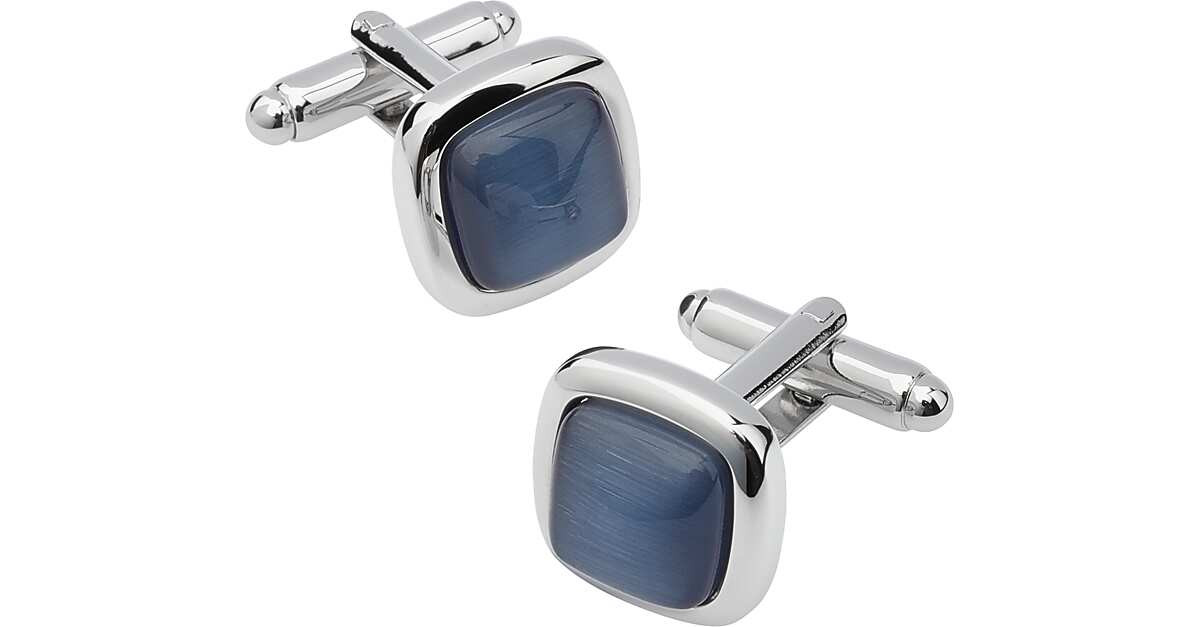 Pronto Uomo Silver & Gray Cufflinks - Men's Suits | Men's Wearhouse | The Men's Wearhouse
