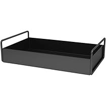 KINGBERWI Bathroom Tray, Bathroom Counter Organizer Coffee Table Decorative Tray Makeup Vanity Organ | Amazon (US)