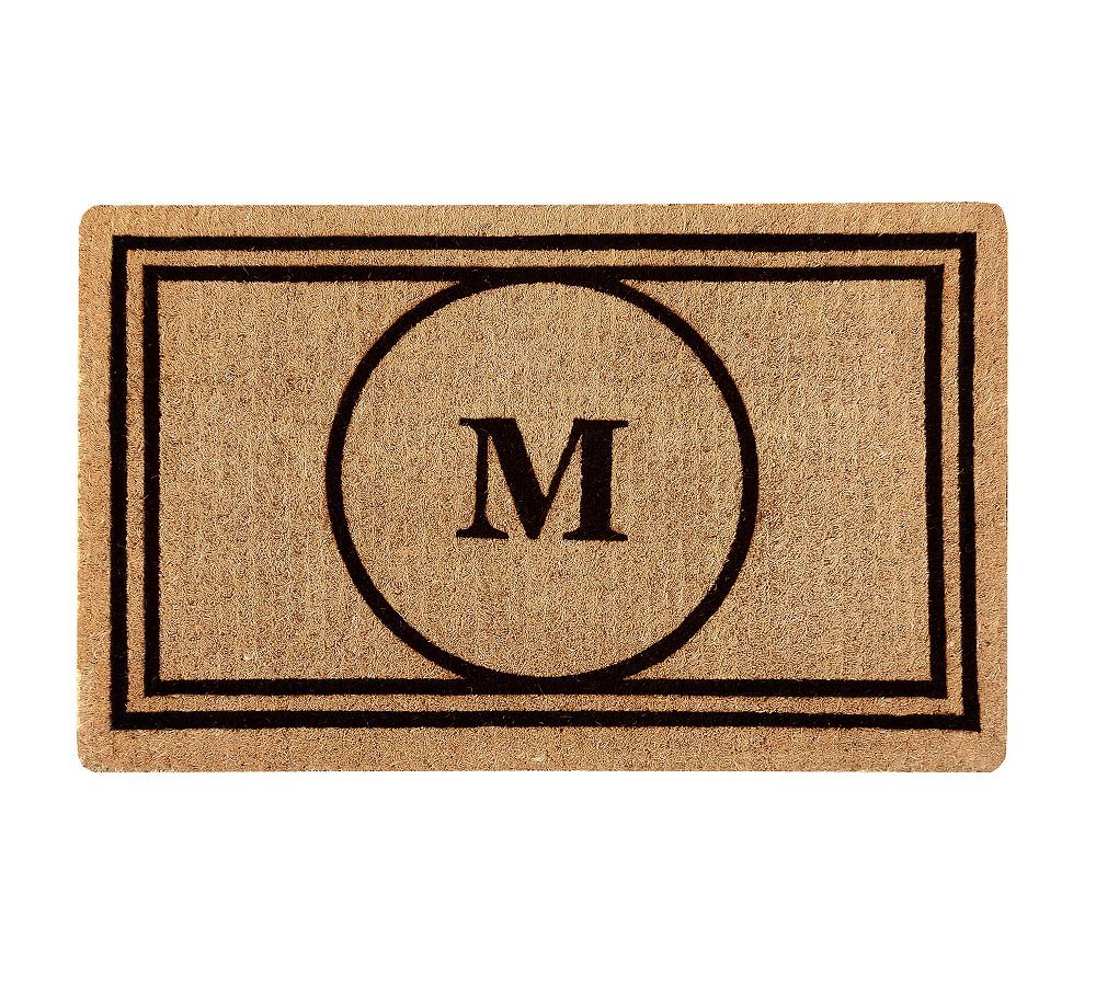 Circle Personalized Doormat; Up to 3 Letters | Pottery Barn (US)