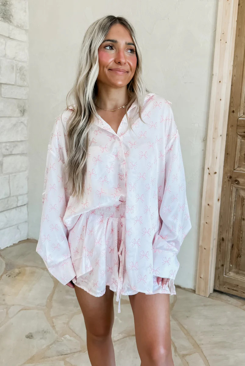 It’s A Girls Night In Bow PJs | CK Squared Boutique