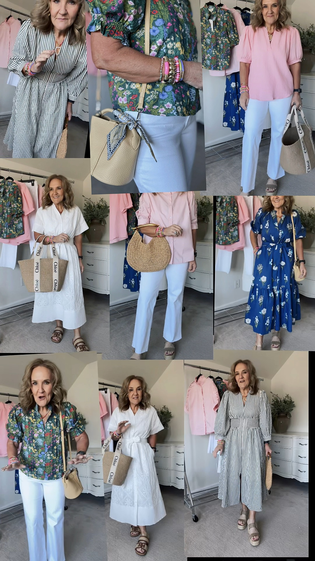 Shop Avara spring has arrived! Use my code NANETTE15 for 15% off your order. 

I’m wearing a medium in all except the pink lace trimmed blouse. Wearing a large. 
Jeans are size 29 

All my shoes and bags are linked too! 

#LTKSeasonal #LTKFindsUnder100 #LTKOver40