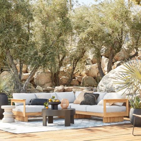 The low frame of our Anton Sectional adds a relaxed, lived-in vibe to your outdoor space. Piled with weather-resistant cushions for cozy, living room comfort, it's also built to Contract Grade standards for unmatched durability.

#patiofurniture #outdoorfurniture #summer #outdoorsectional #patiosectional #furniture #sale

#LTKhome #LTKsalealert #LTKFind