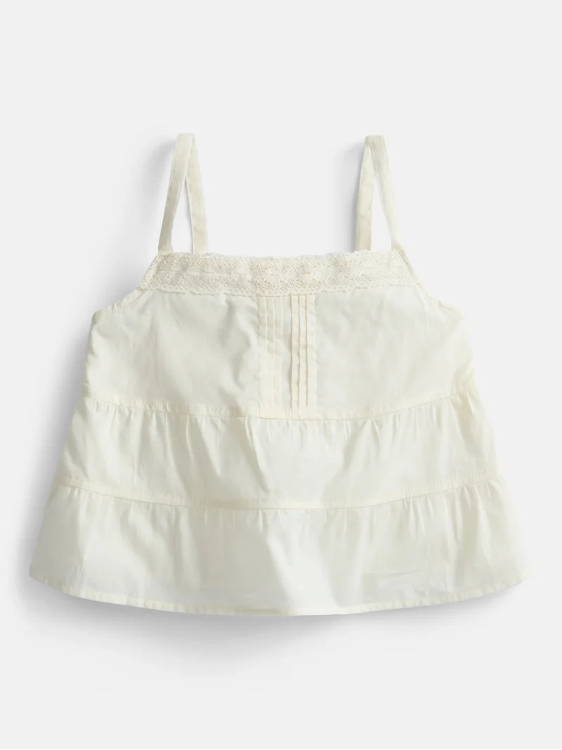 Weekend Academy Girls Pintuck Cotton Tank Top, Sizes 4-18 - Walmart.com | Walmart (US)