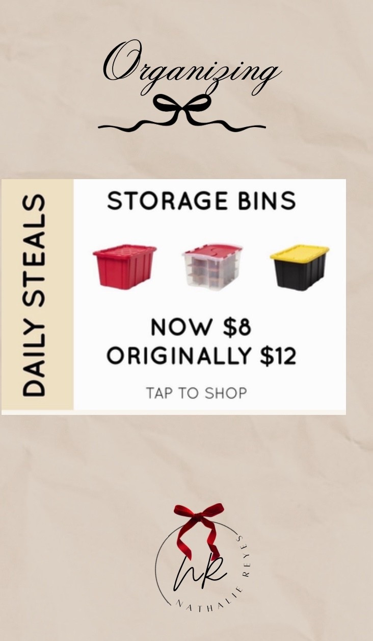 Organizing at Home 🏠 Bins on sale at Target for $8

#LTKHome #LTKSeasonal #LTKSaleAlert