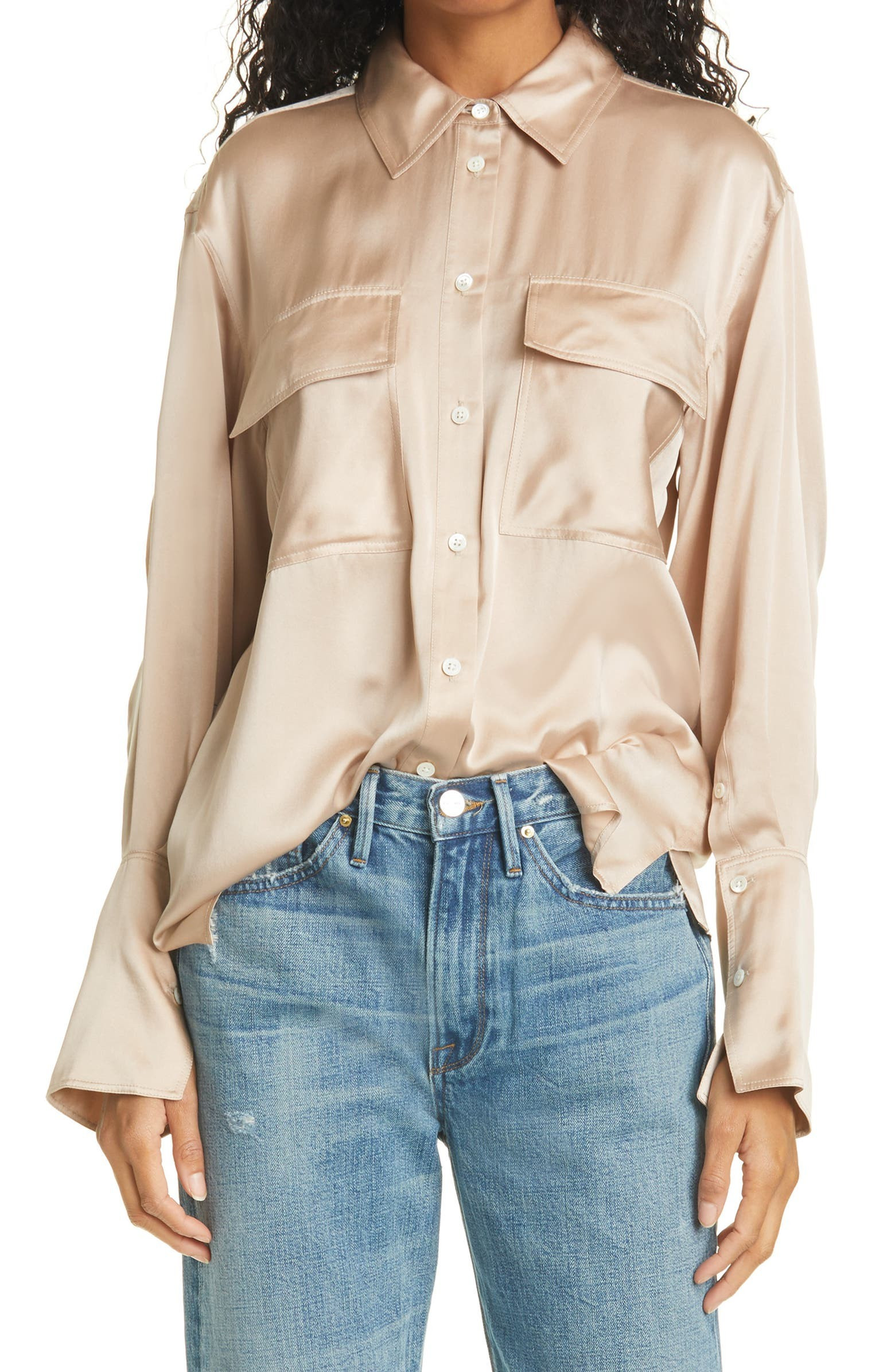 Boyfriend Silk Blouse | Nordstrom