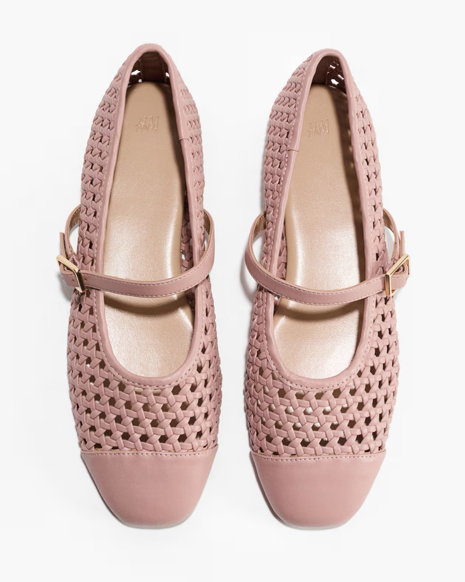 Blush pink woven Mary Jane ballet flats

#LTKSeasonal