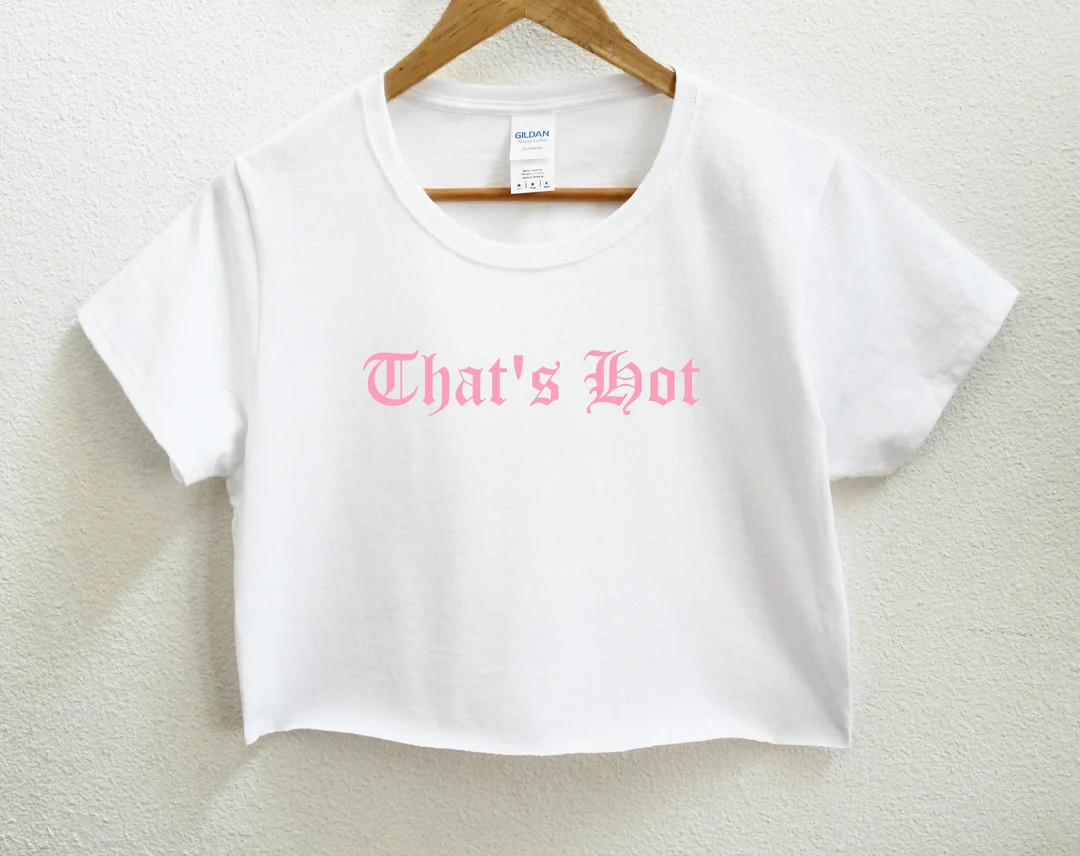 That's Hot Paris Quote Women's Crop Shirt - Etsy | Etsy (US)
