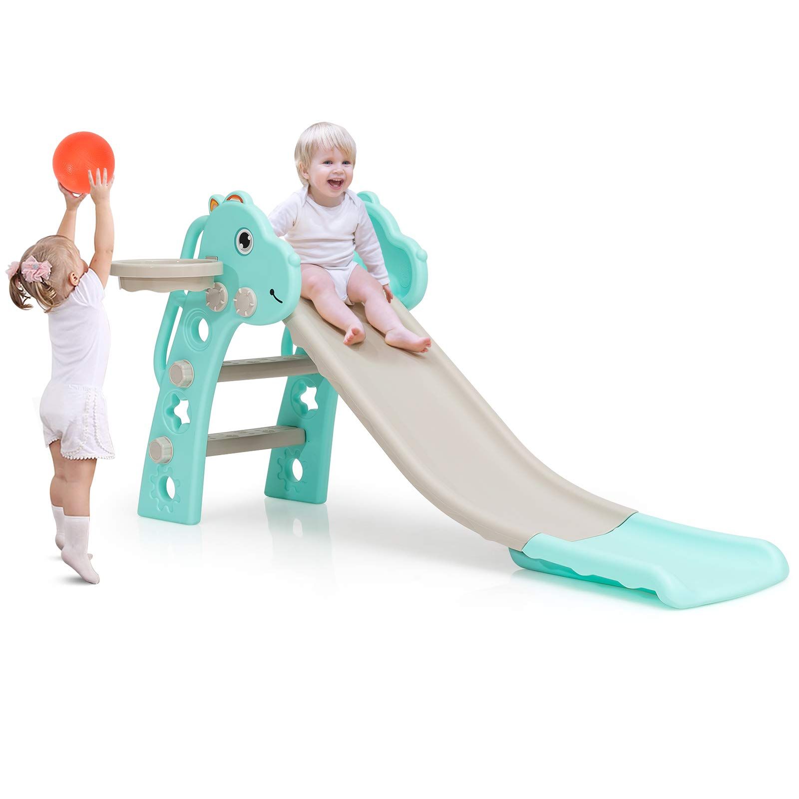 Baby Joy 3 in 1 Slide for Kids, Toddler Slide Climber Set for Indoor Outdoor, Freestanding Baby Game | Amazon (US)