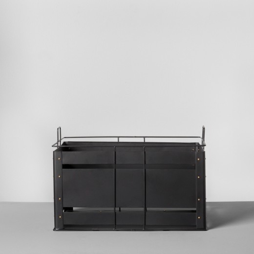 Metal Storage Bin Large - Black - Hearth & Hand™ with Magnolia | Target