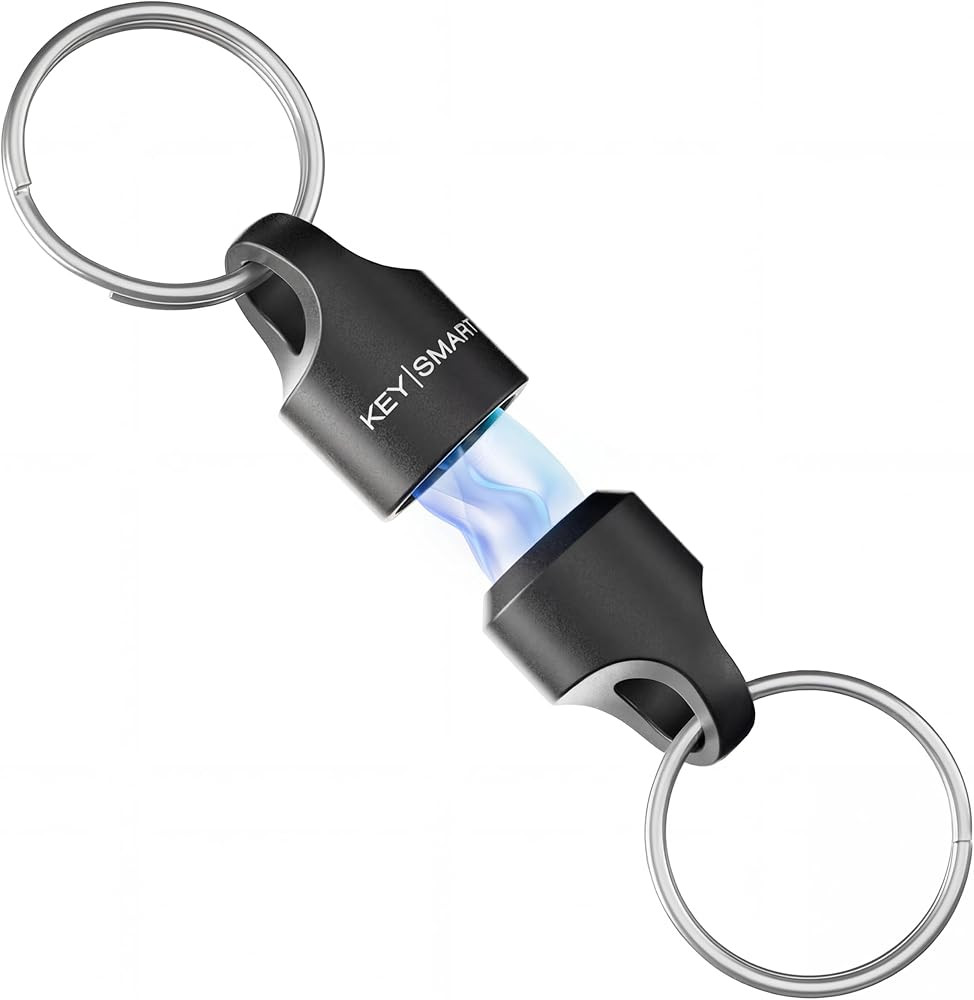 KeySmart MagConnect Magnetic Key Holder for Purse, Key Chains for Car Keys - Detachable Key Ring ... | Amazon (US)