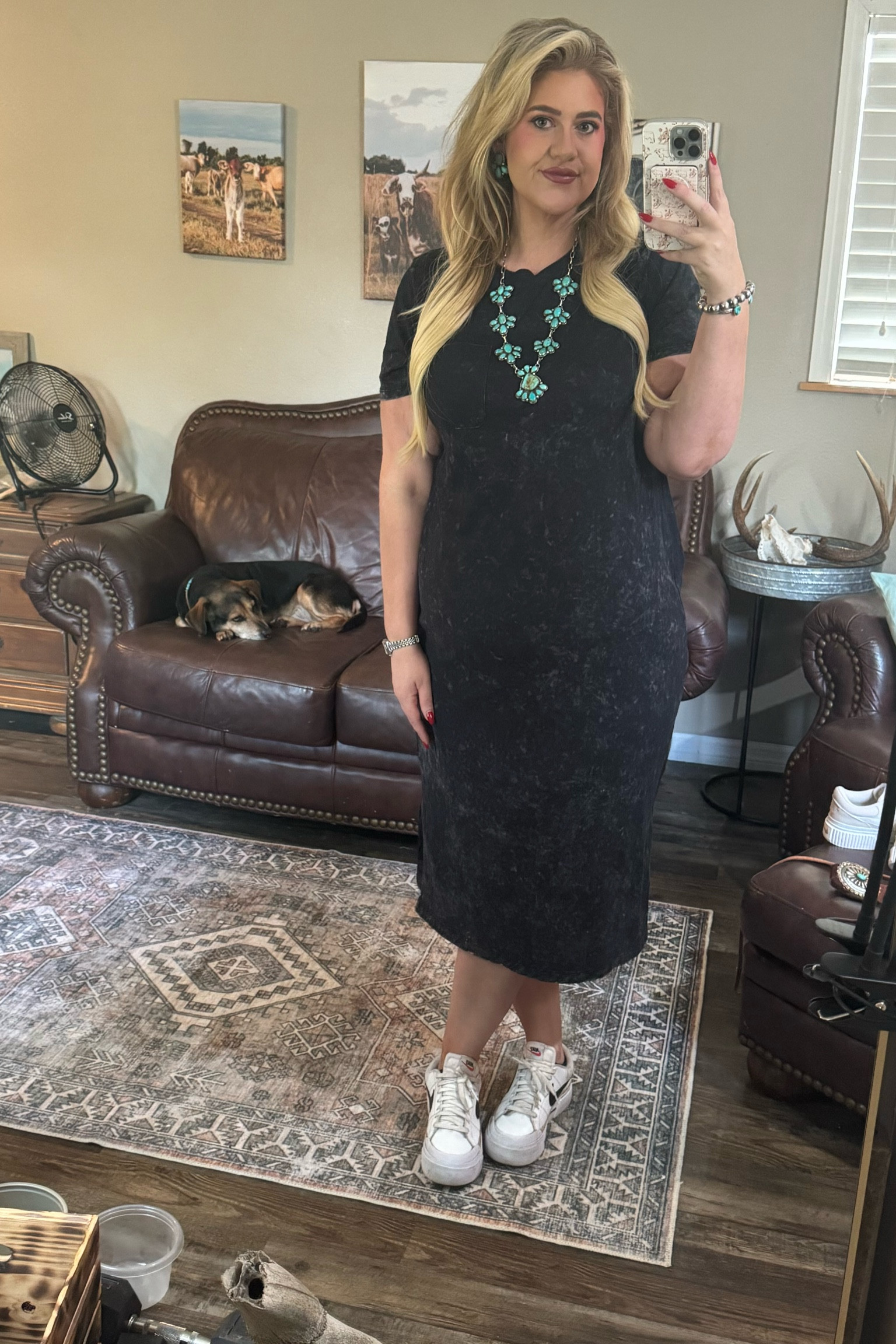 Cute comfy Brunch fit 

Dress: xl 

#LTKMidsize #LTKPlusSize
