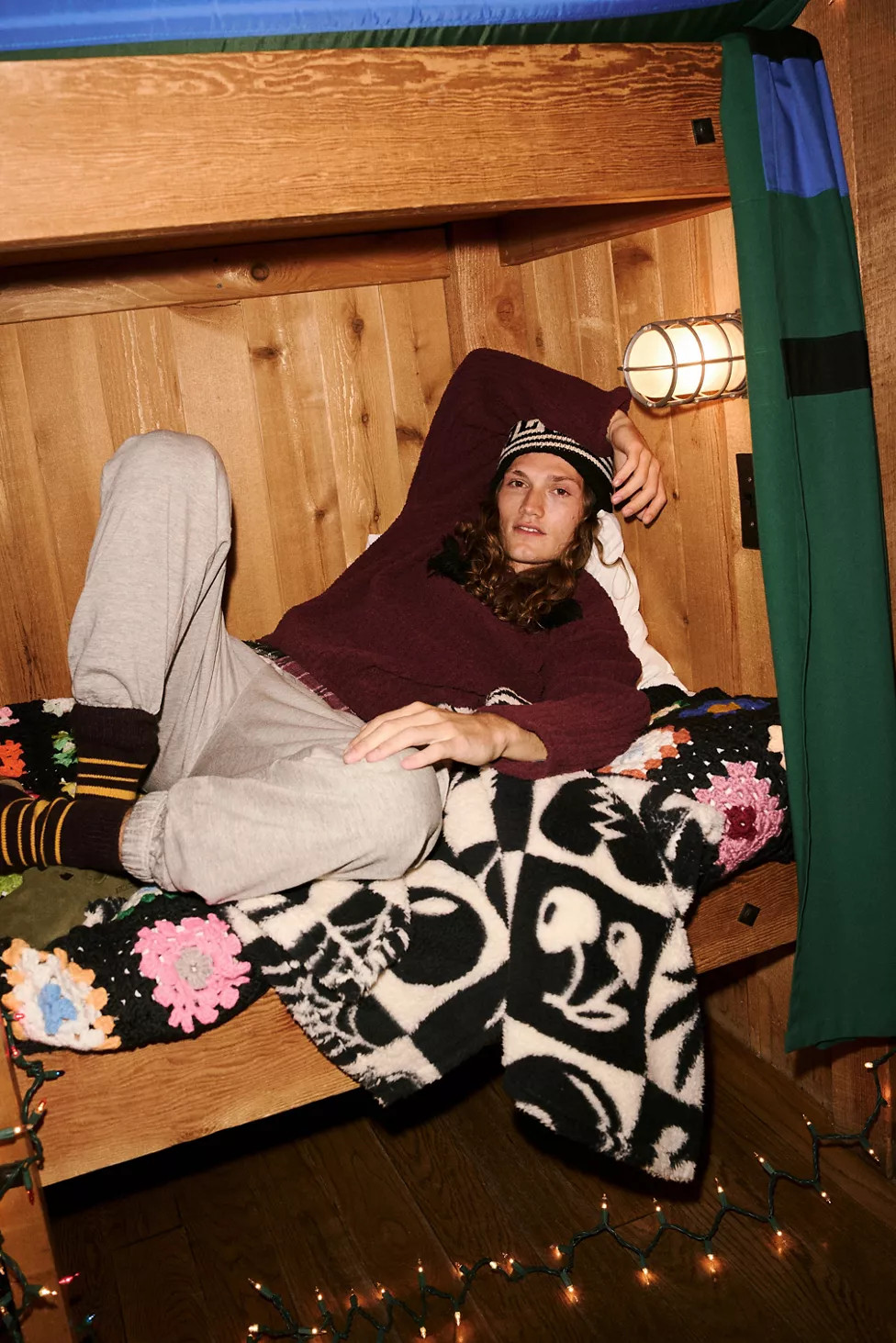 Printed Super Plush Soft Throw Blanket | Urban Outfitters (US and RoW)