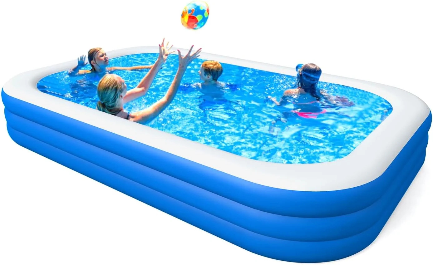 Cowin Inflatable Swimming Pool for Kids Adults, 120" x 72" x 22" Blow up Pool, Family Inflatable ... | Walmart (US)