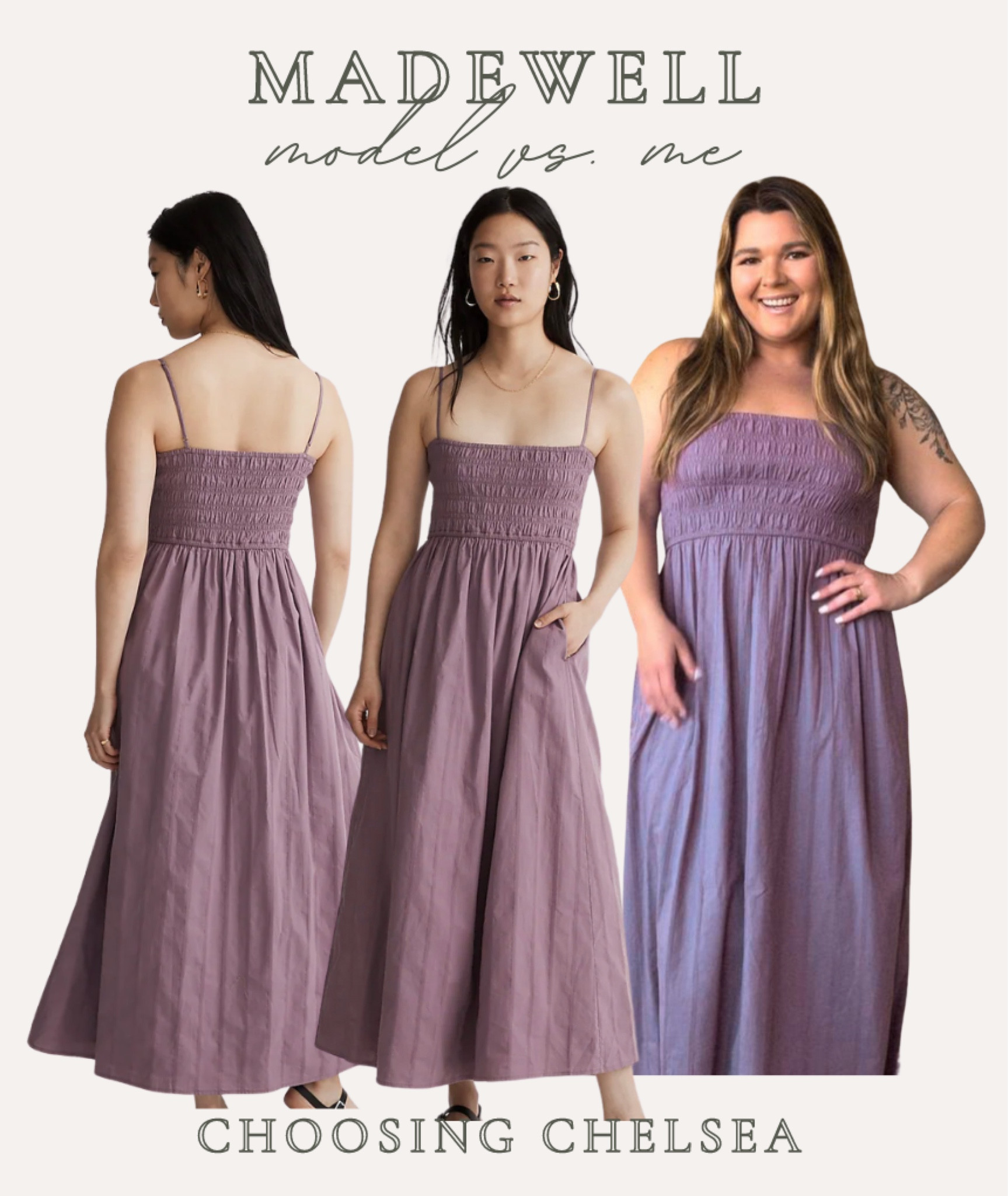 Model vs me in this amazing Madewell dress 😍😍😍 

Madewell- Madewell summer dress- midsize dress inspo- Madewell casual fits

#LTKSeasonal #LTKcurves #LTKFind