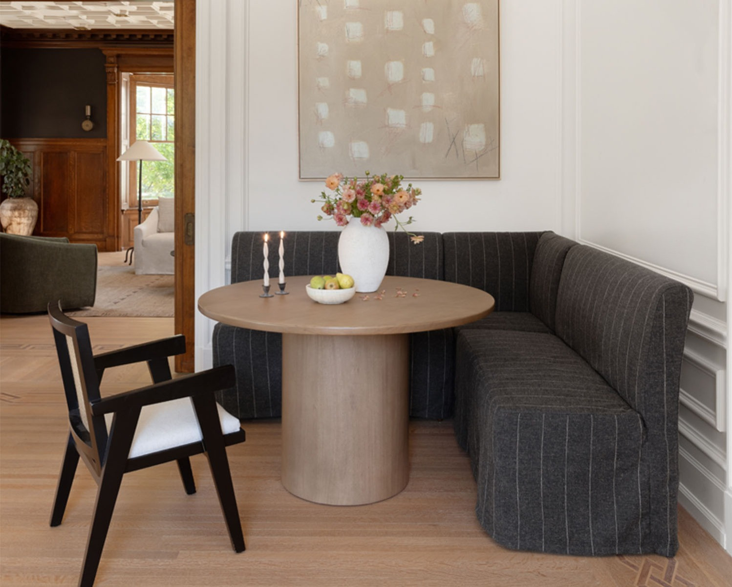 Dorian Slipcovered Dining Bench | Interior Define