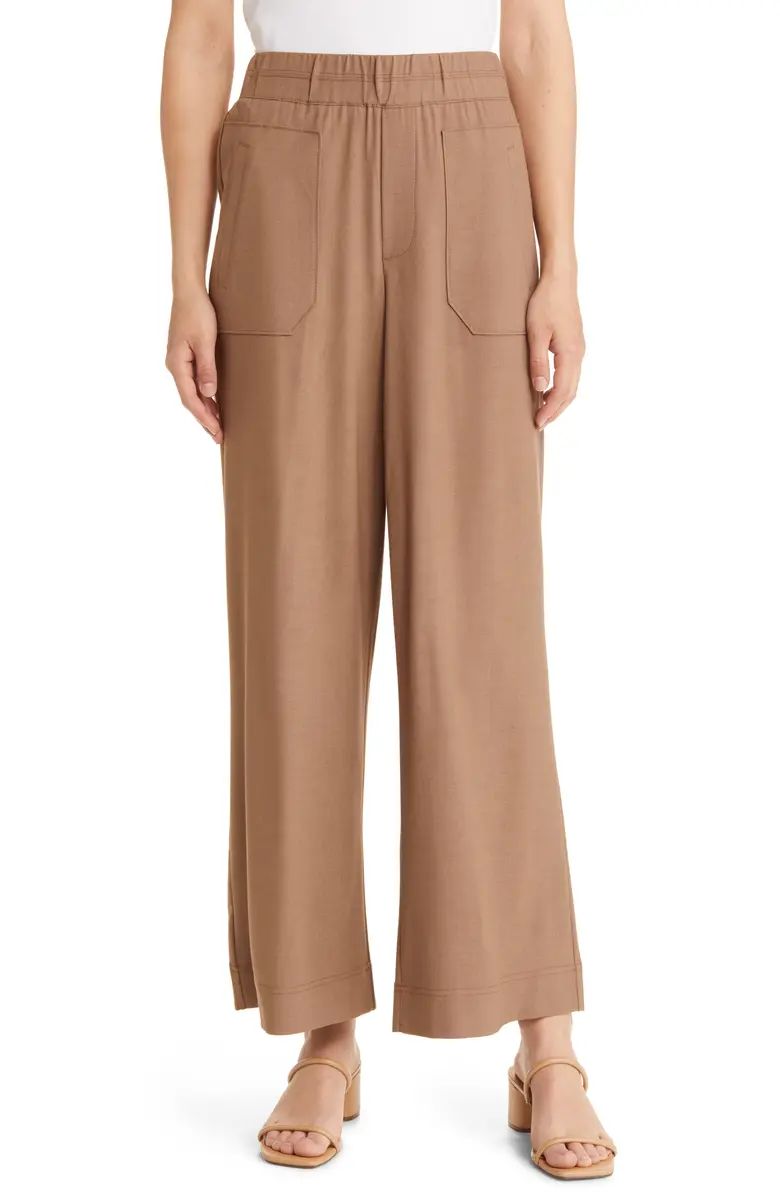 High Waist Patch Pocket Wide Leg Pants | Nordstrom