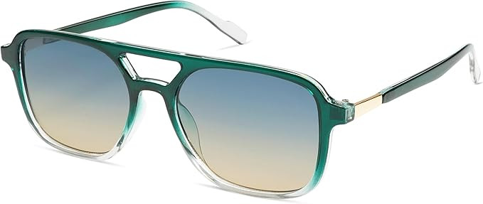 SOJOS Retro Aviator Sunglasses for Women Men,Trendy Rectangle Womens Mens Shades Sun Glasses SJ22... | Amazon (US)