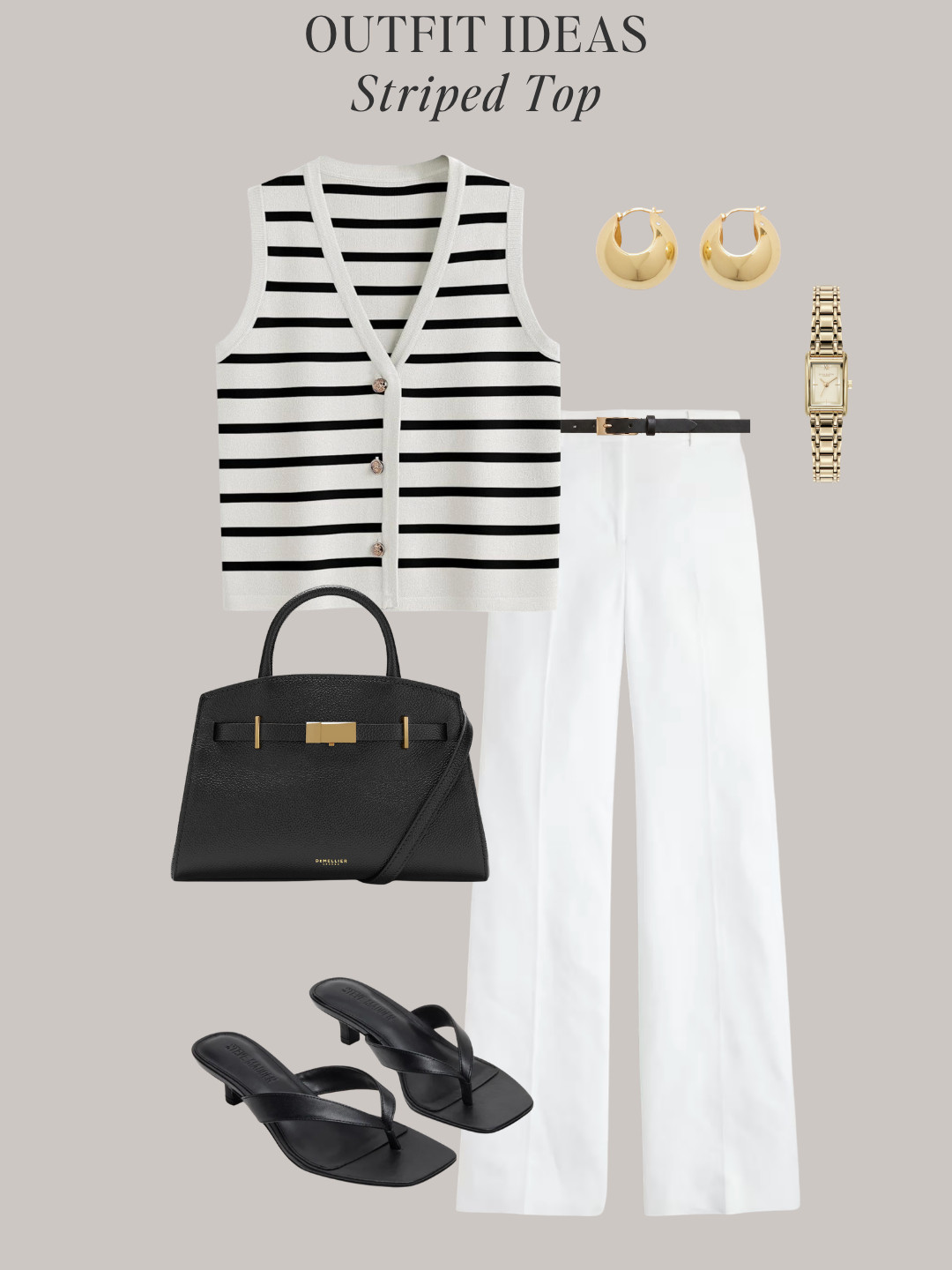 6 Minimal Chic outfits with a black striped top ☀️ Coming Soon!  The NEW Minimal Chic Summer Capsule Wardrobe will be published on May 4.  Look effortless and refined wearing these outfits featuring a black striped top.  All the clothes, shoes and accessories will be in the Minimal Chic Summer Capsule ✔️ 

#quietluxury #oldmoney #effortlessstyle #capsulewardrobe #outfitinspo 

 #LTKootd #LTKOver40
