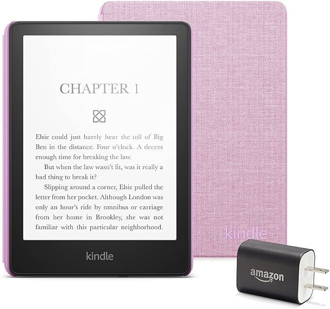 Kindle Paperwhite Essentials Bundle including Kindle Paperwhite - Wifi, Ad-supported, Amazon Fabr... | Amazon (US)