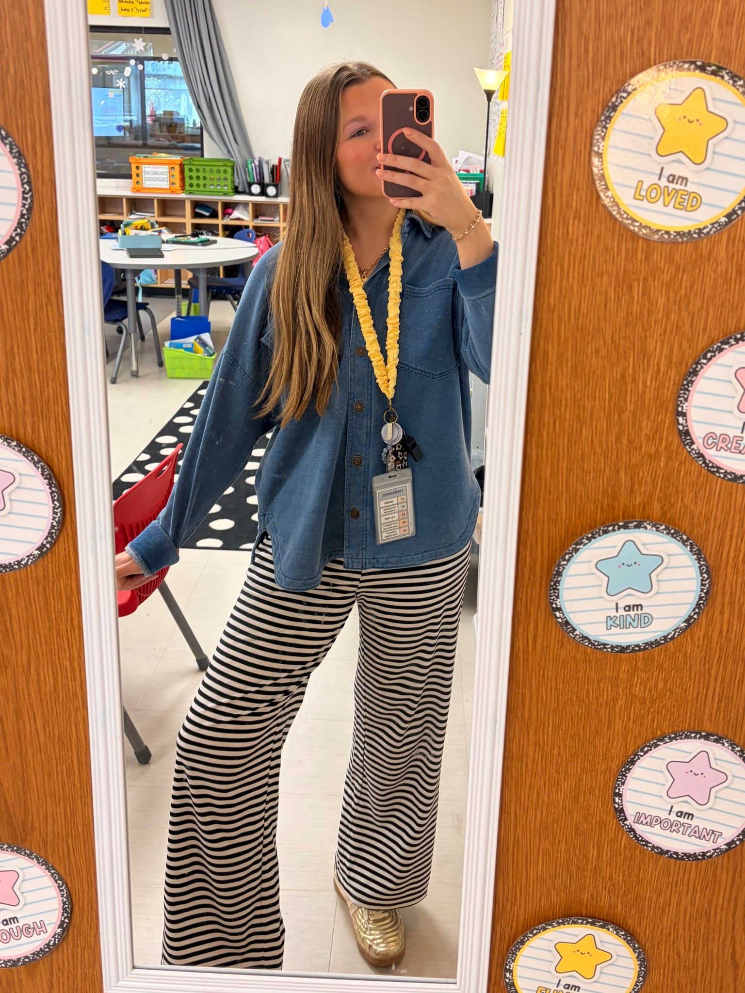 $19.99 STRIPED PANTS FROM AMAZON!!!! 🖤 comfy & cozy teacher outfit!!! 👩🏼‍🏫

#LTKdayinmylife #LTKootd