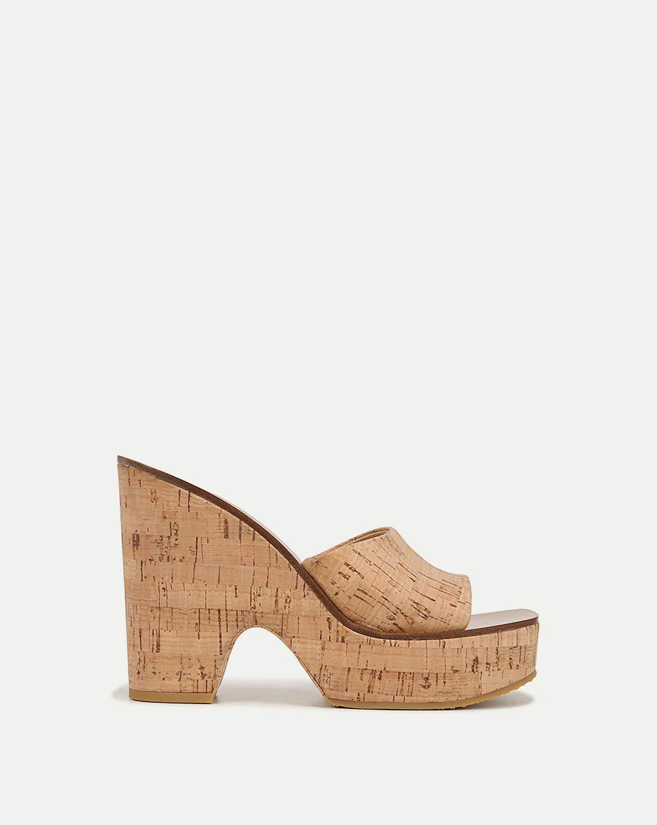 Paulita Cork Wedge Sandal | Veronica Beard