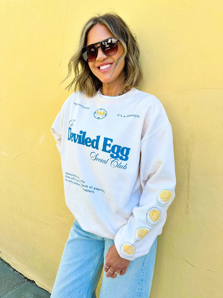 UM X @livinwithMB 'The Deviled Egg Social Club' Crewneck | United Monograms