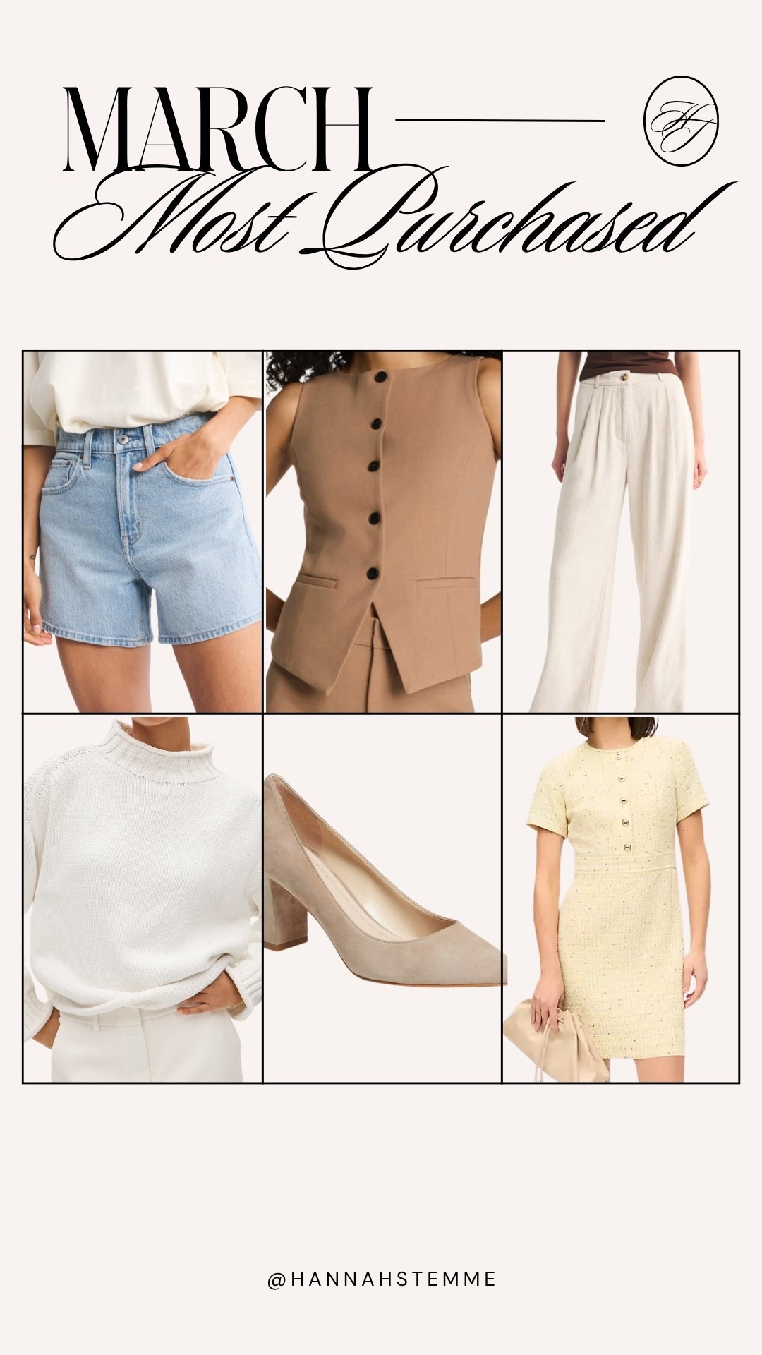 March top sellers are in 🤍 and these are the pieces you loved most last month!

From easy work outfits to elevated mom outfits, these are the staples you keep coming back for — and honestly, I get why. Every piece is versatile, flattering, and easy to style for real life (office days, school drop-offs, and everything in between).

✨ What made the list:
– The perfect denim shorts for casual spring days
– A structured neutral vest that instantly elevates any workwear look
– Flowy wide leg trousers (a must for business casual outfits)
– A lightweight neutral sweater for layering
– Classic block heels you can actually walk in
– The most flattering spring dress for events, Easter, or work

If you’re building a capsule wardrobe for spring or need quick, put-together outfits, start here 👏🏼

Everything is linked in this LTK post for easy shopping 🤍

#workwear #workoutfits #momonstyle #springoutfits #businesscasual