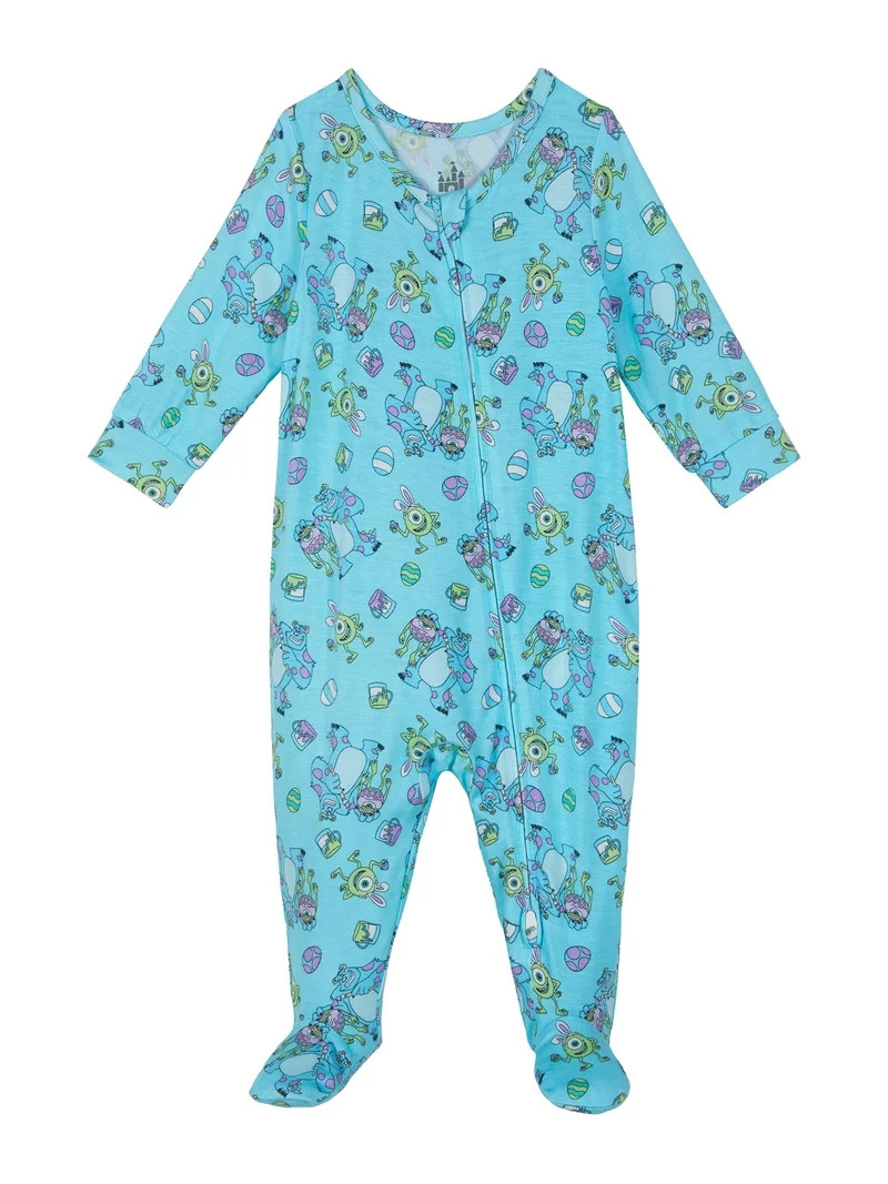 Monsters Inc Baby One-Piece Footed Blanket Sleeper, Sizes NB-9M | Walmart (US)