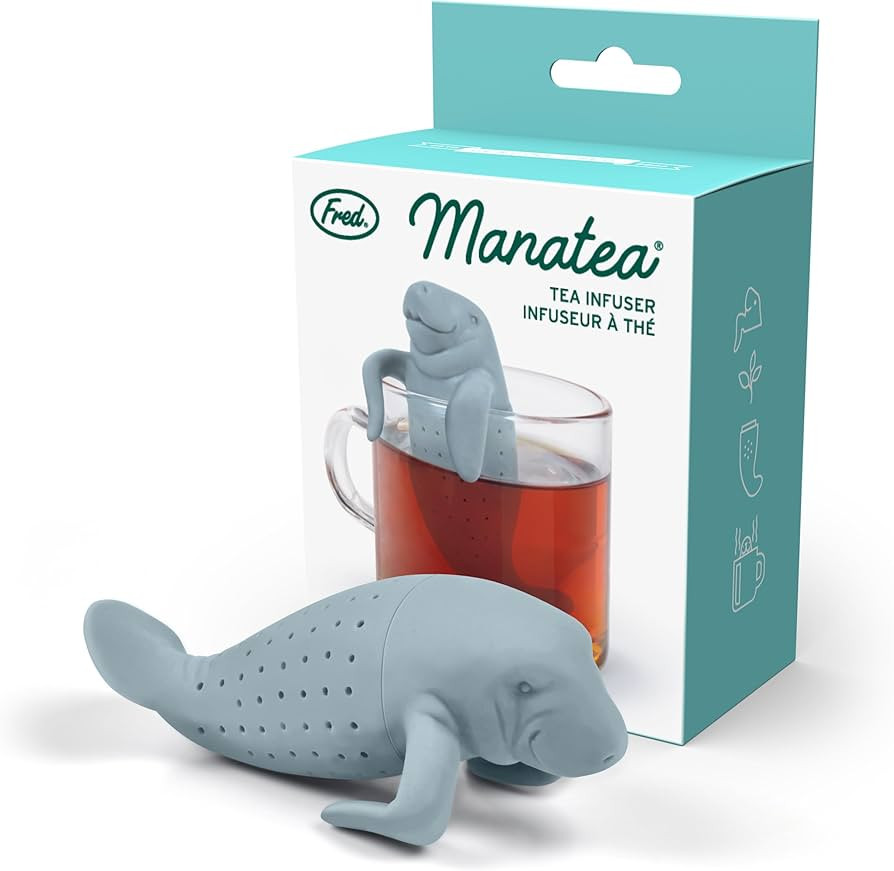 Genuine Fred, MANATEA, Manatee Reusable Silicone Tea Infuser, Blue, Fun Gift for Tea Lovers, Clev... | Amazon (US)