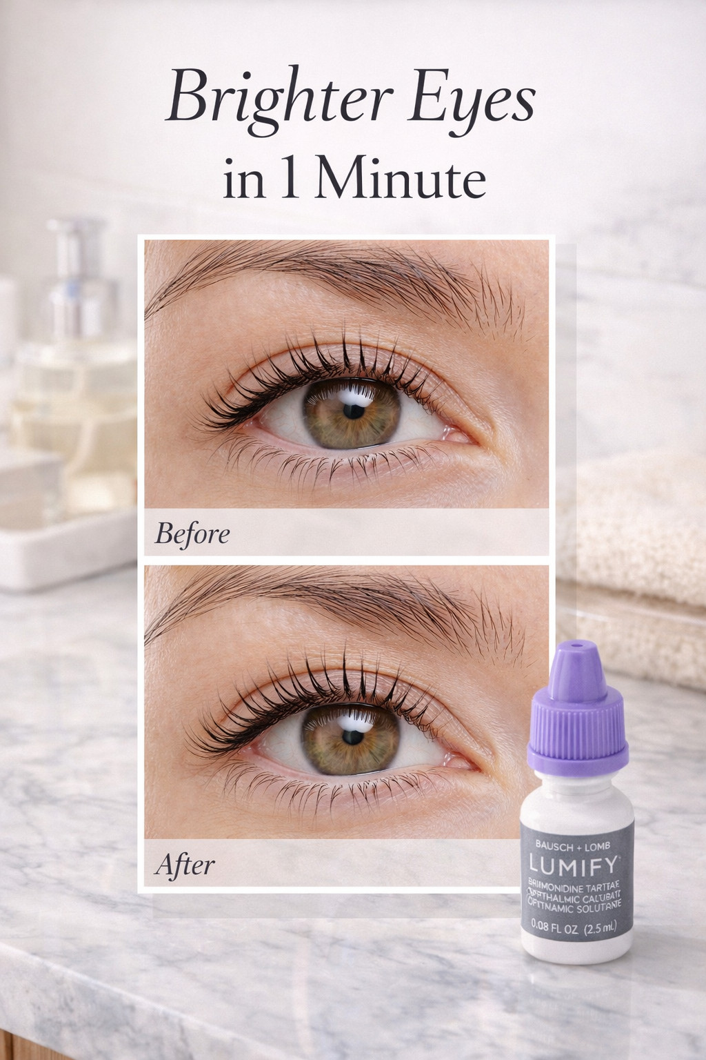 Get visibly whiter, brighter eyes fast with LUMIFY Eye Drops. This FDA-approved redness reliever works in just one minute and lasts up to eight hours—without harsh rebound redness. A cult-favorite beauty and wellness essential for tired, red, or irritated eyes.
#Lumify #RedEyeRelief #BrightEyes
#BeautyHack #CleanGirlAesthetic #AmazonBeauty
#SelfCareEssentials #ViralBeauty #EyeCare 

 #LTKdayinmylife #LTKgrwm #LTKBeauty
