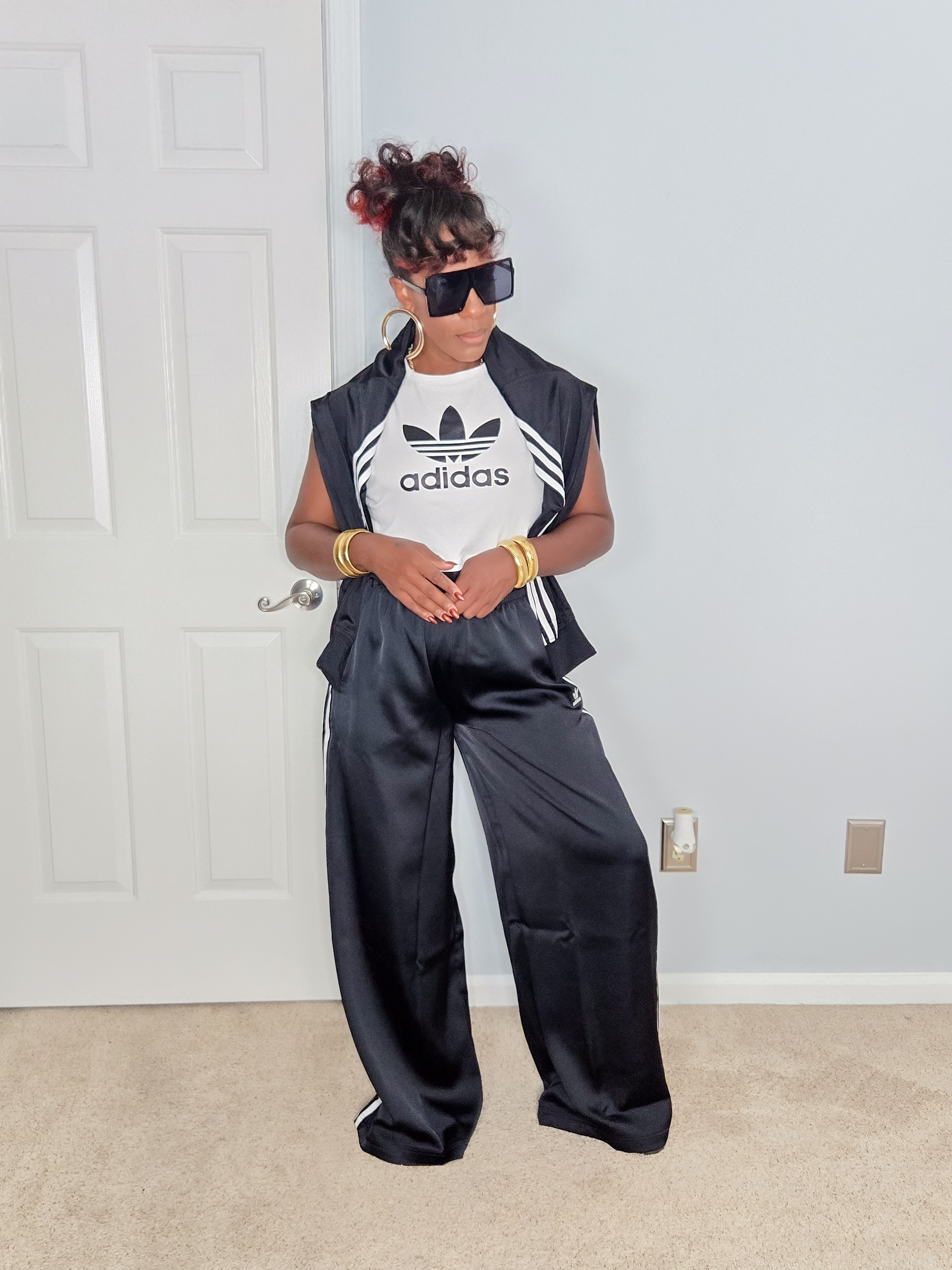 Comfy Thanksgiving Looks featuring my favorite @adidas sets. They are my GO TO brand when I want some cute, stylish, and comfortable.I need to be able to eat in peace chile. What yall going for today? Comfy or Glam?#thanksgivingoutfit #comfythanksgiving #adidasthanksgiving #canigettotheyams #fashiongirl 

#LTKootd #LTKActive