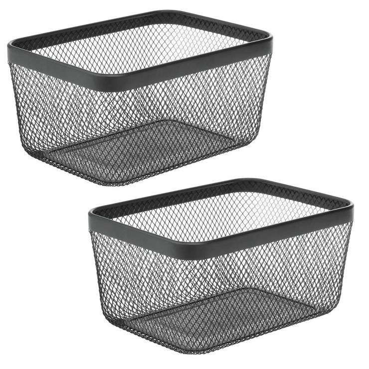 mDesign Metal Wire Food Organizer Storage Bin, 4 Pack | Target