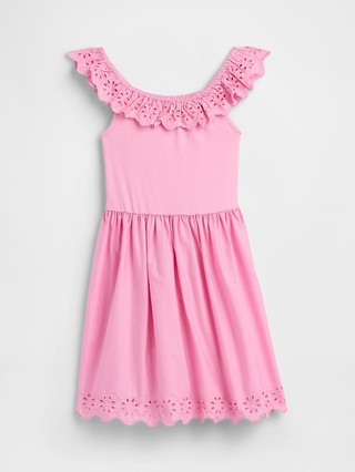 Kids Eyelet Ruffle Dress | Gap Factory