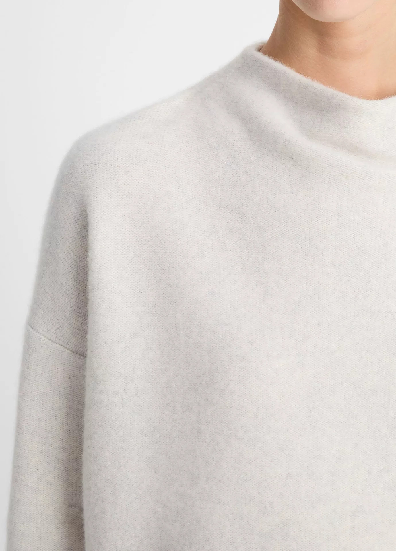 Plush Cashmere Funnel Neck Sweater | Vince LLC