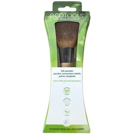 EcoTools Full Powder Makeup Brush For Blushes & Setting Powder Full Coverage 1 Count | Walmart (US)