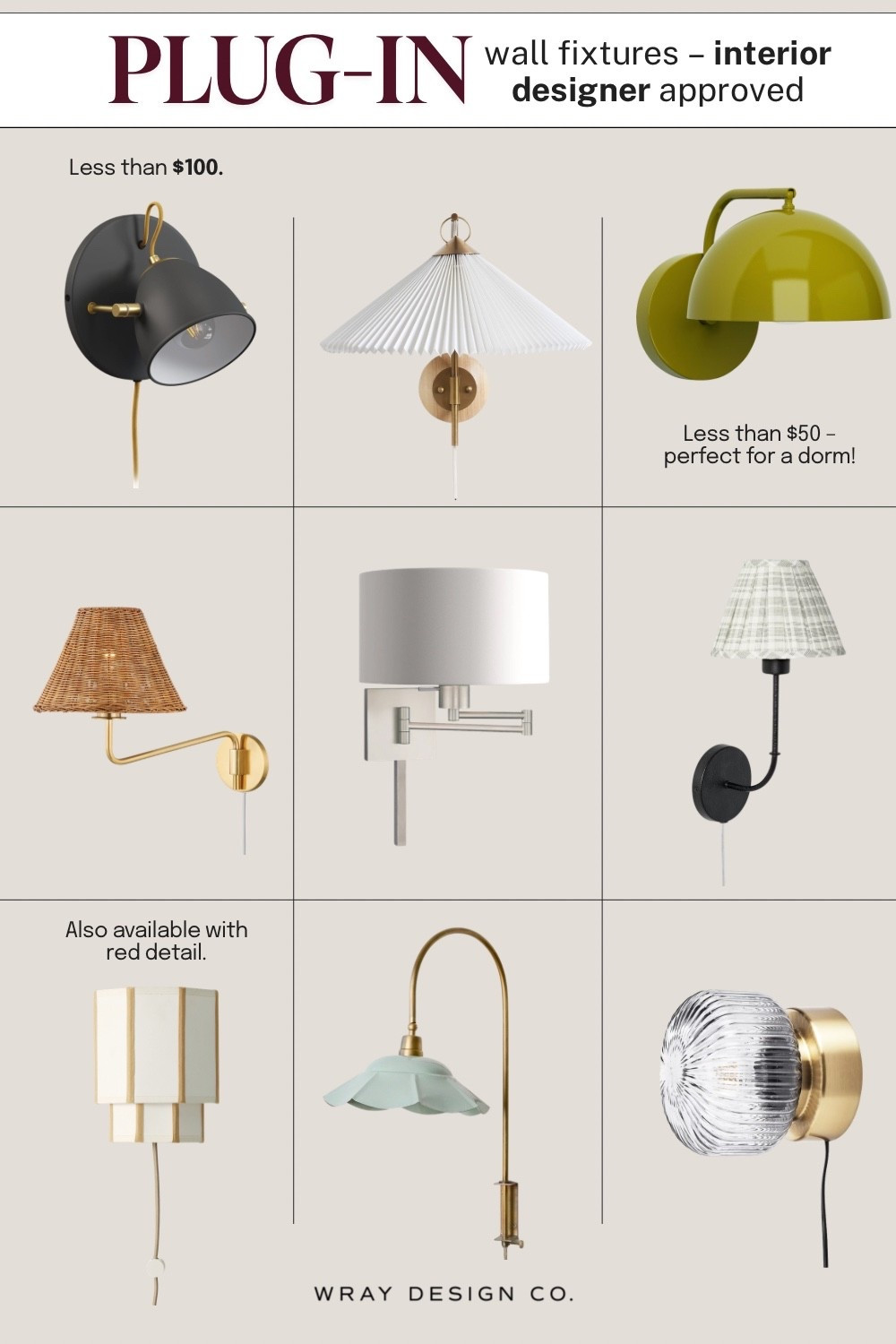 Apartment Finds✨ Plug in wall lighting that is designer approved and budget friendly. Bold colors, brass details and natural materials. @Target @Article @west elm

#LTKHome