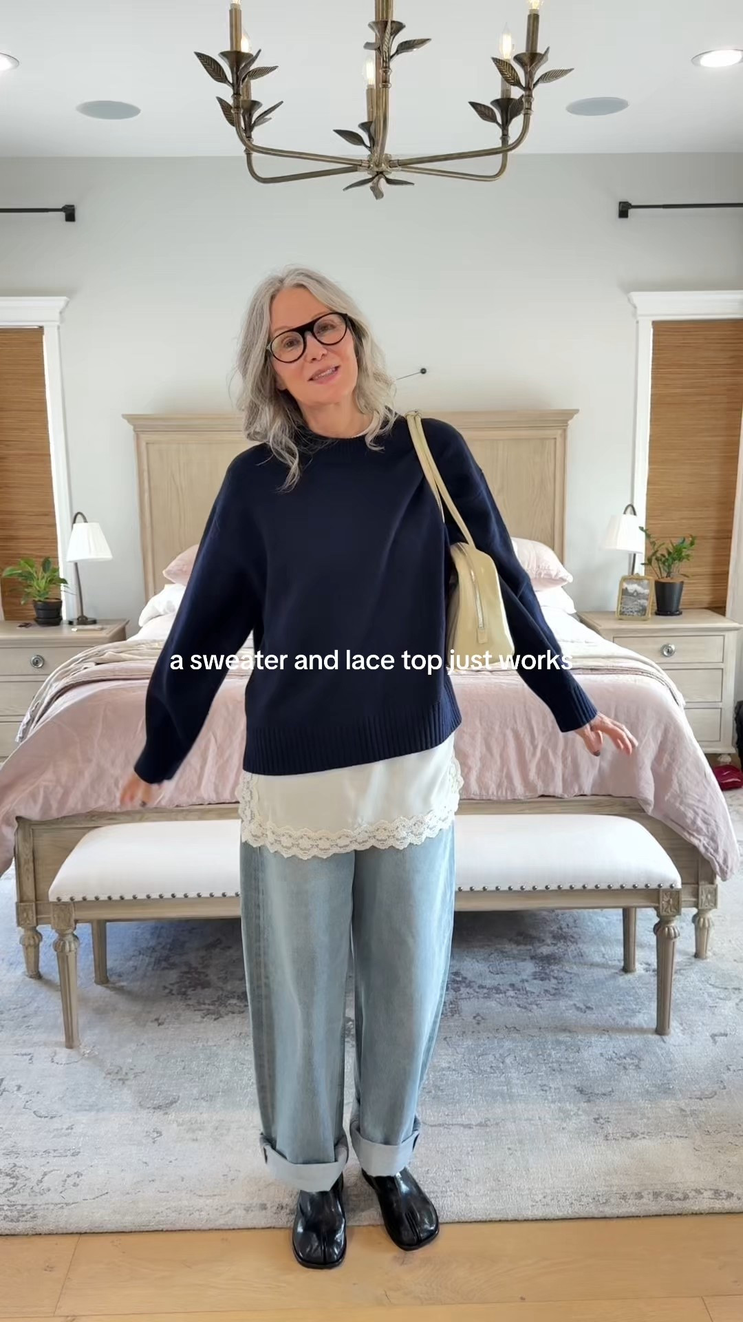 Lace top and Sweater So Good #lacetop #sweaters

#LTKStyleTip