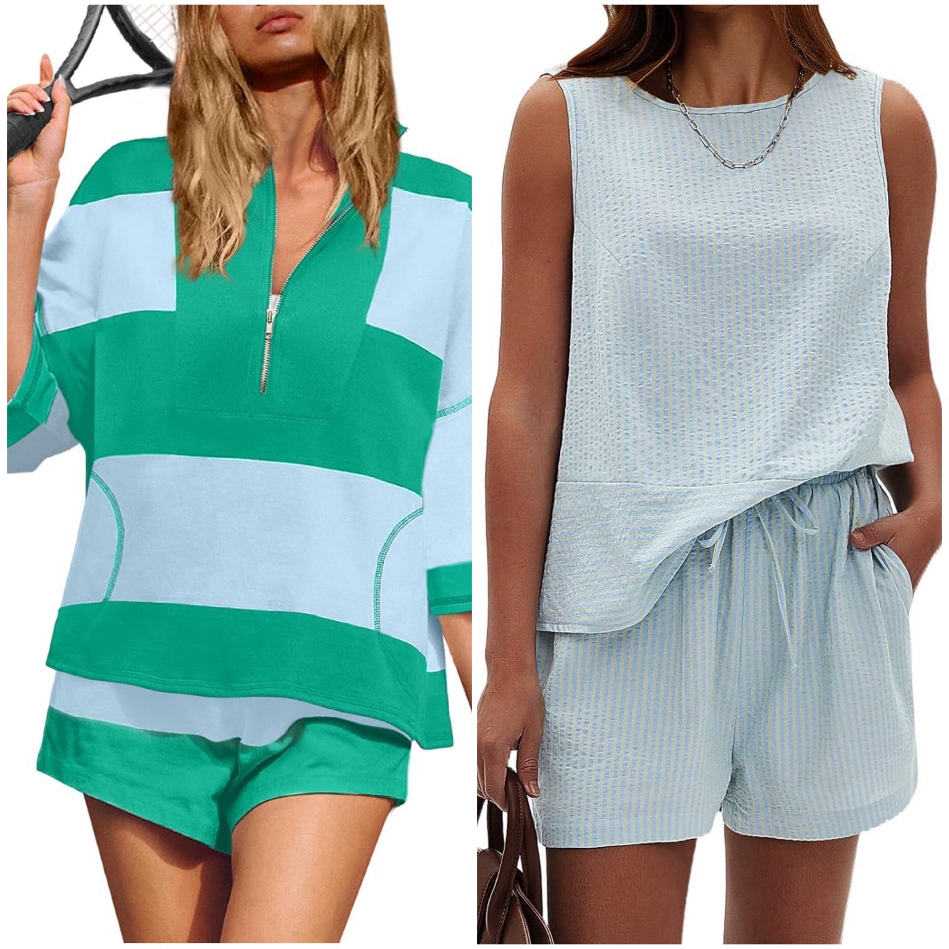 Two piece sets make getting dressed so easy! 🩵💚

#LTKTravel #LTKFindsUnder50 #LTKStyleTip