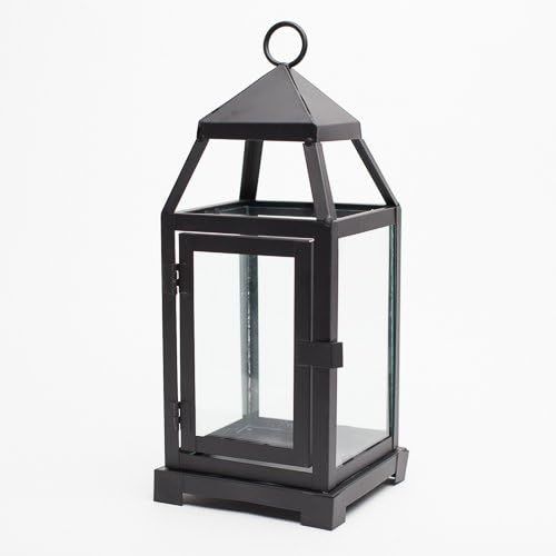 Richland Small Contemporary Metal Lantern Black | Amazon (US)