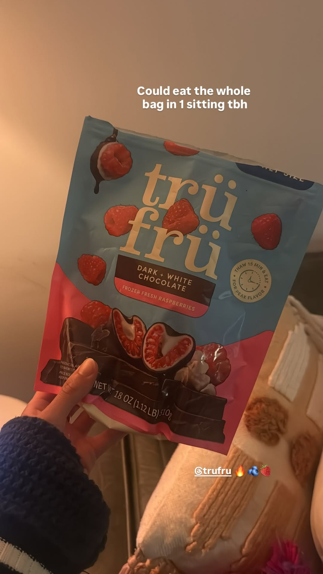 These are SO addicting 😭 the dark + white chocolate raspberries are the perfect little sweet treat 🍫🍓 I could seriously finish the whole bag!

#TruFru #ChocolateRaspberries #SweetTreat #SnackFavorites #SnackFinds #DessertLover #ChocolateLover #Raspberry #FoodFinds #CurrentFavorites #MustTry #LTKFinds #LTKFood #ShopLTK 

 #LTKfoodie #LTKvlog