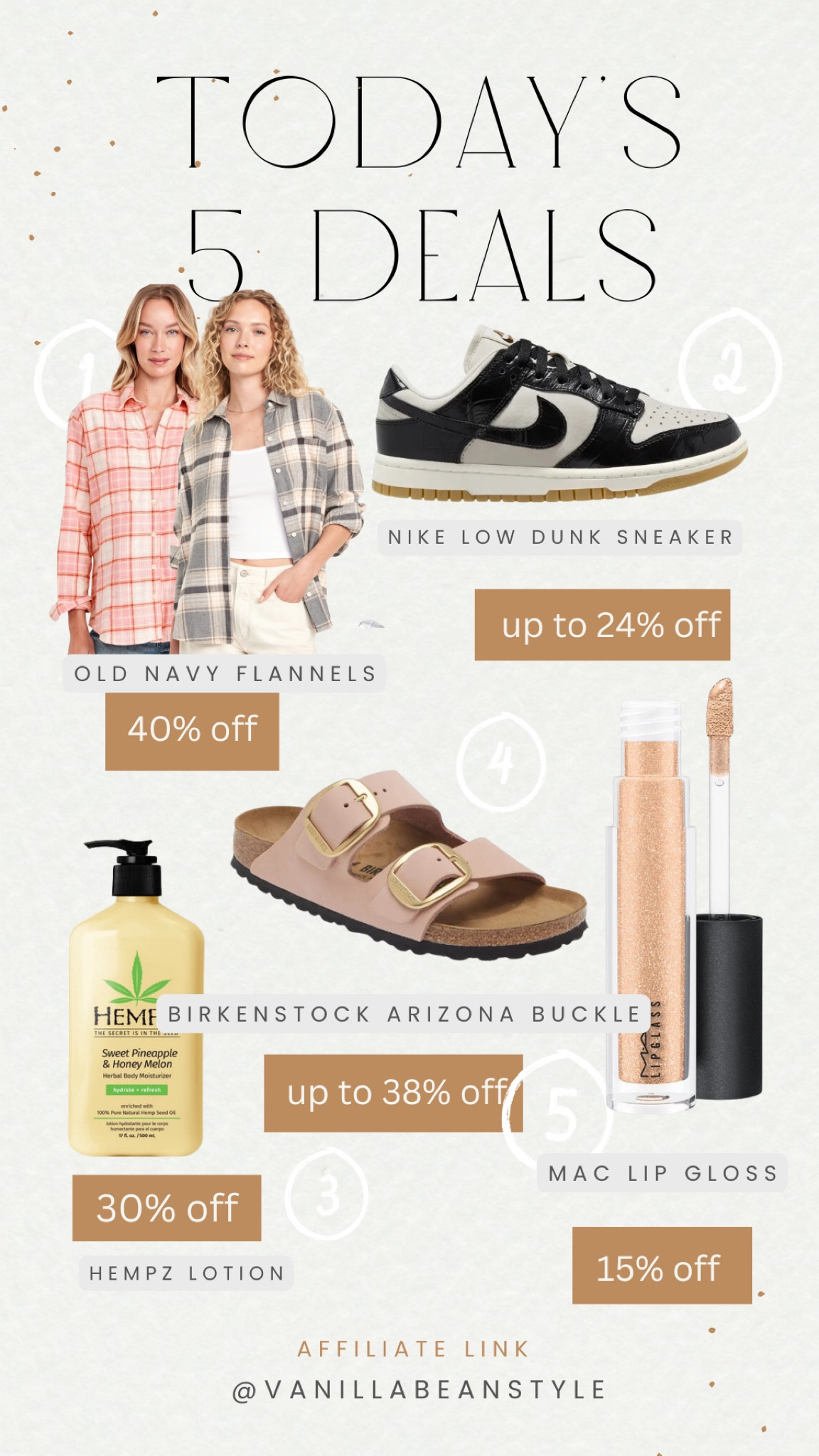 Today’s 5 Deals

#LTKShoeCrush #LTKSaleAlert #LTKStyleTip