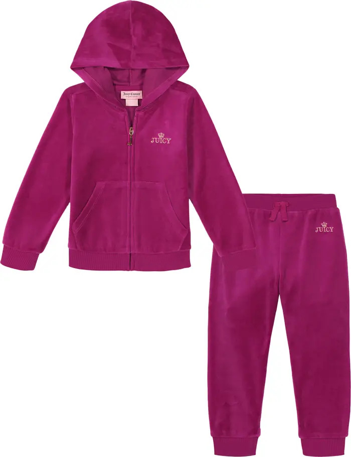 Juicy Couture Velour Zip Hoodie & Joggers Set | Nordstromrack | Nordstrom Rack