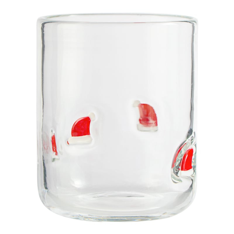 Santa Hat Icon Glass, 17.5Oz, Clear, sold by At Home | At Home