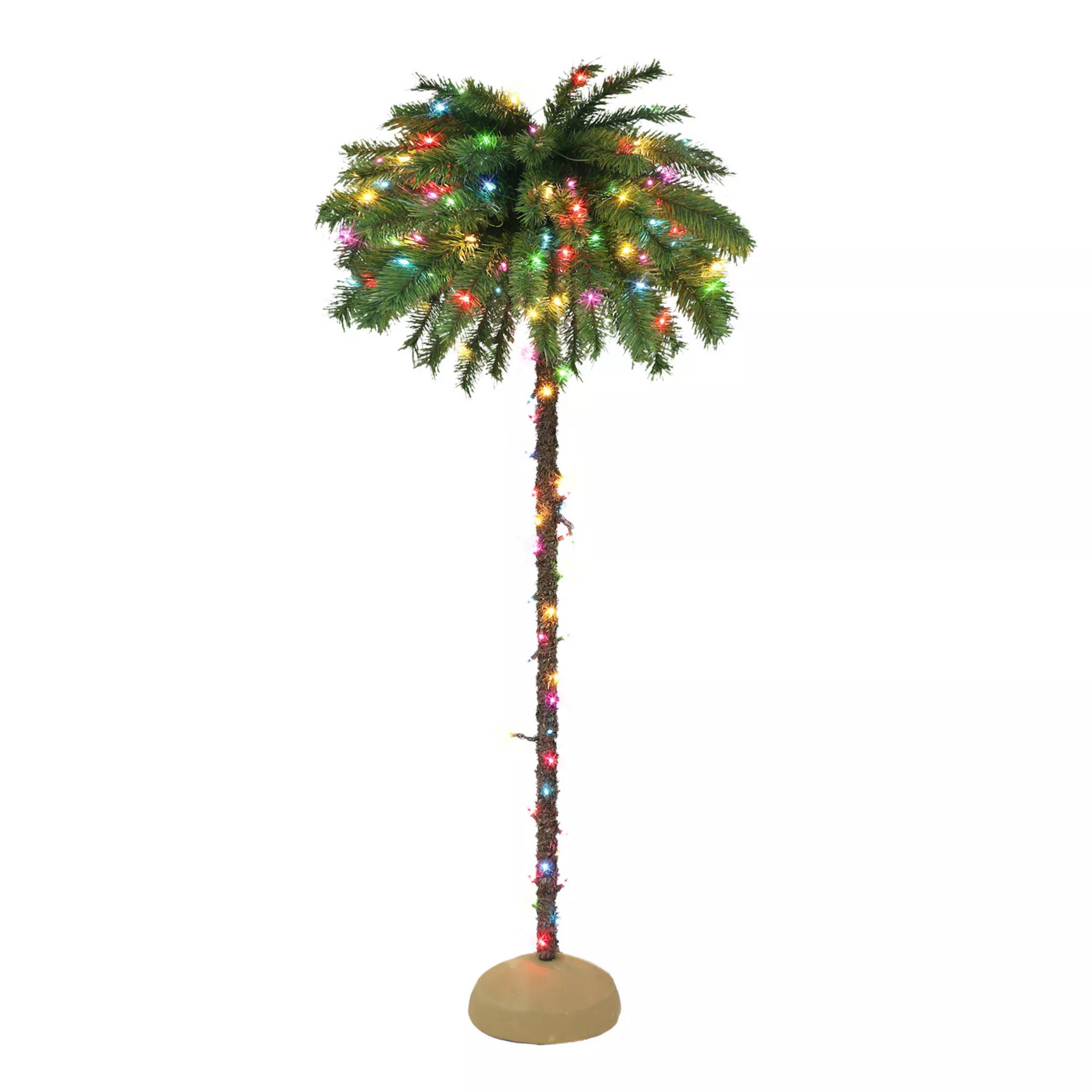 Puleo International 6-ft. Pre-Lit Palm Artificial Christmas Tree | Kohl's
