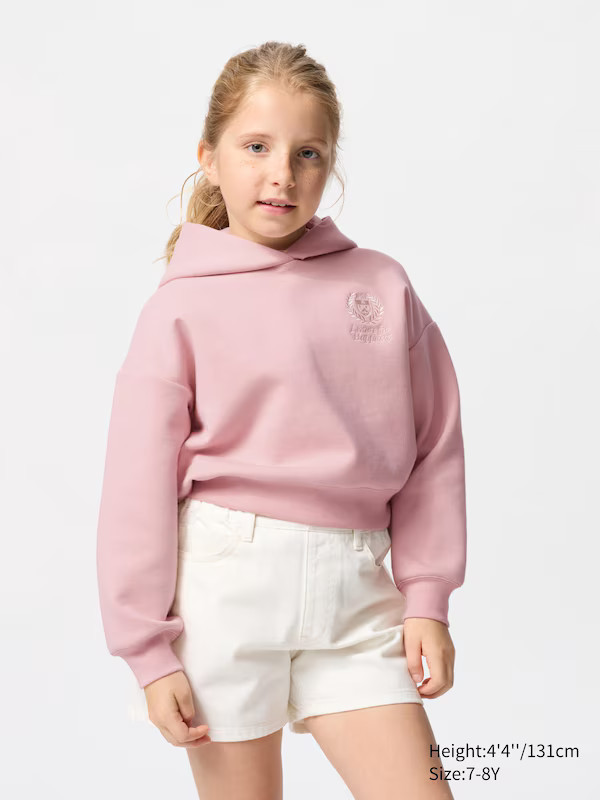 DRY Sweat Cropped Graphic Hoodie | UNIQLO (US)